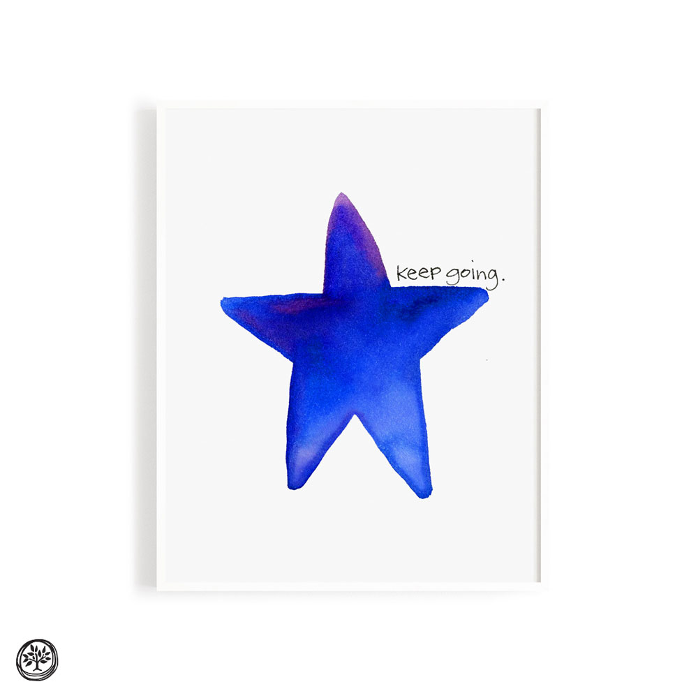 Keep Going Star Print